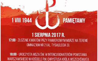 73 rocznica Powstania Warszawskiego w dniu 01 sierpnia 2017 roku