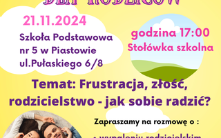 Szkolenie dla Rodziców ''Frustracja, złość, rodzicielstwo - jak sobie radzić?''