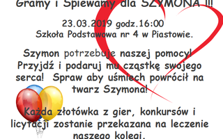 Gramy i śpiewamy dla Szymona