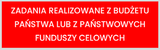 Zadanie realizowane z budżetu państwa