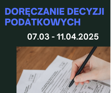 Obraz przedstawiający Rusza doręczanie decyzji podatkowych 2025